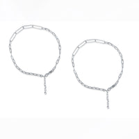 My Store -  Paper Clip Dazzling Anklet  / Anklet